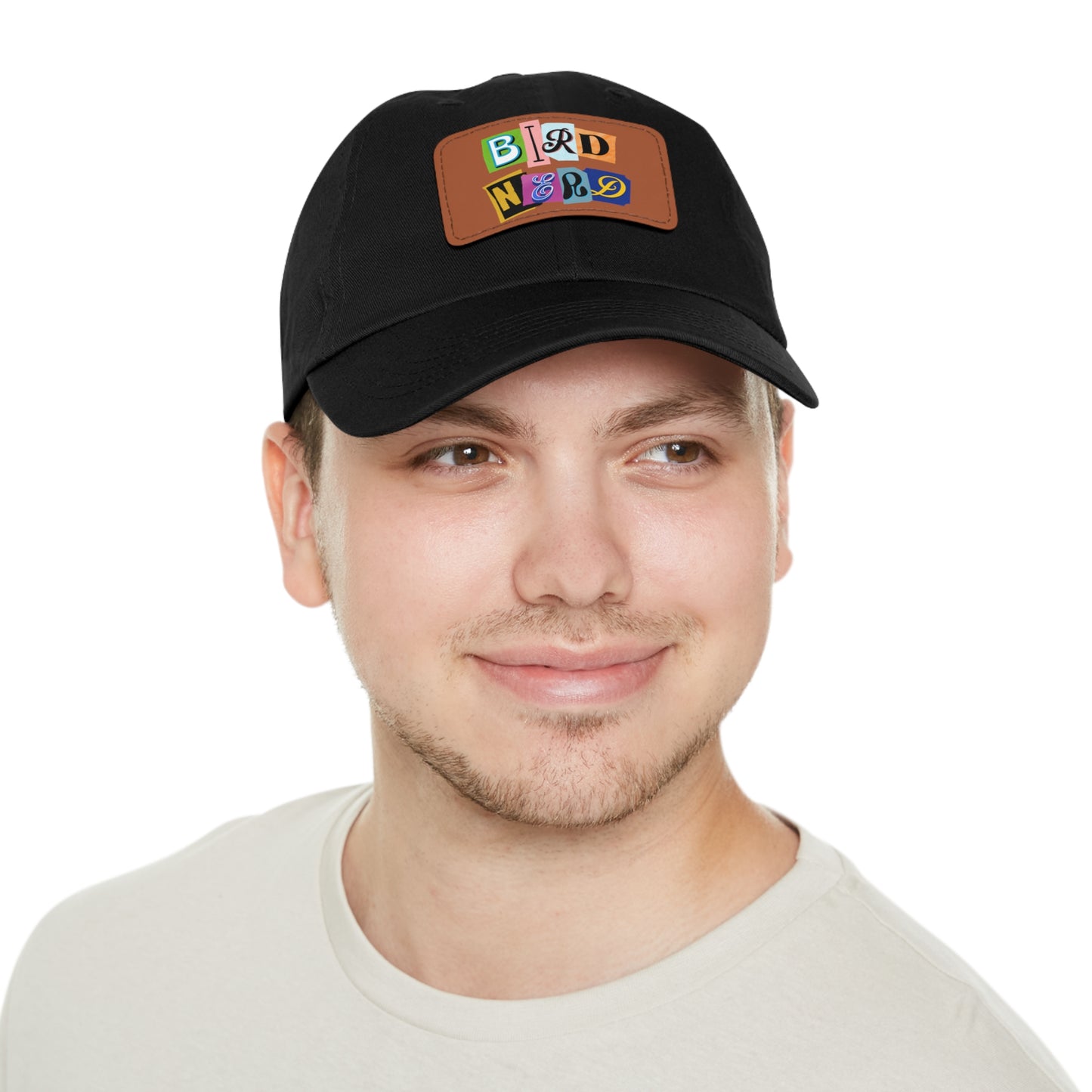 The Nerdy Birder - Bird Nerd Dad Hat with Leather Patch, Casual Cap for Bird Lovers, Unique Gift for Birdwatching, Outdoor Adventure Hat, Unisex