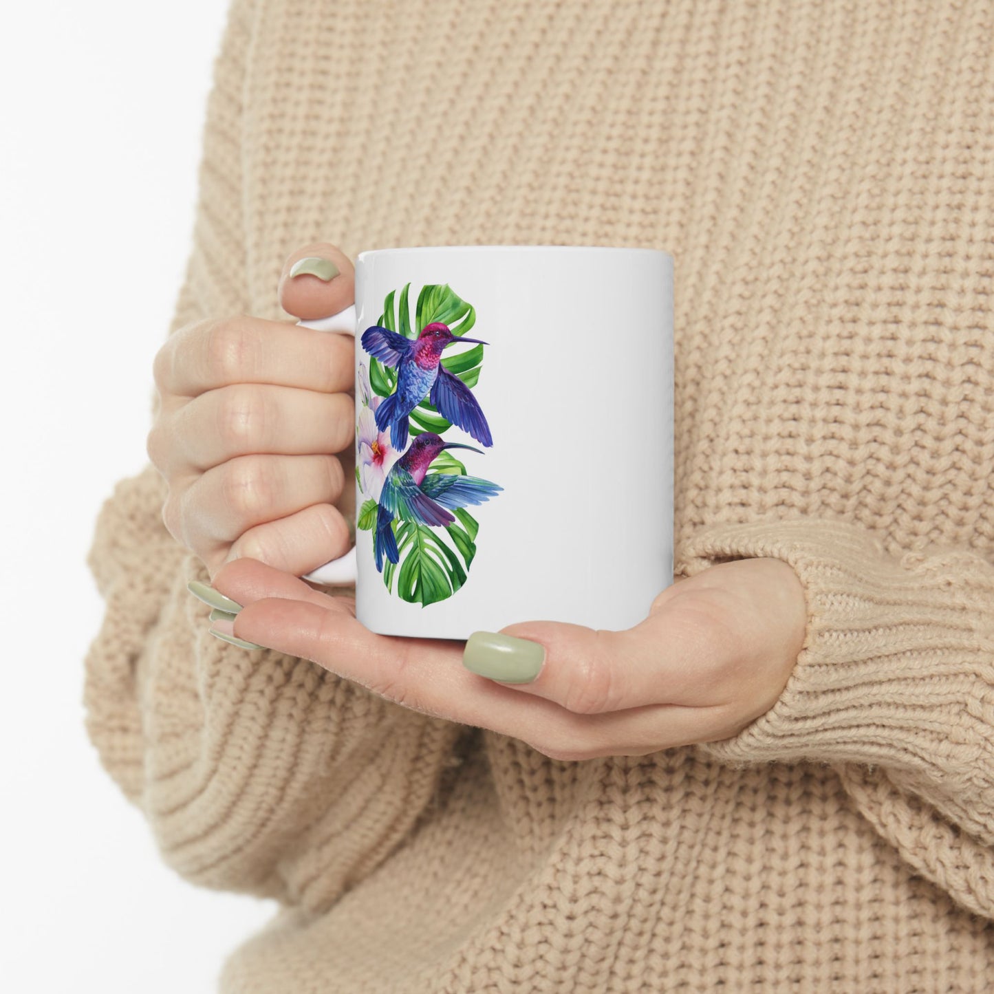 Tropical Hummingbird Ceramic Mug - Perfect Gift for Bird Lovers