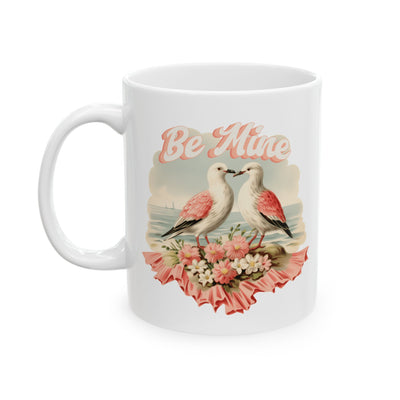 Vintage Inspired Ceramic Mug - Be Mine - Perfect Gift for Birding Love