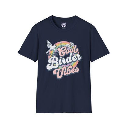 Cool Birder Vibes Unisex Softstyle T-Shirt | Perfect for Bird Lovers and Nature Enthusiasts