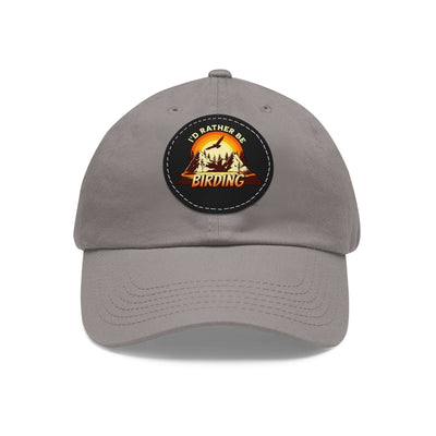 The Nerdy Birder - "I'd Rather be Birding" Dad Hat, Leather Patch Cap, Perfect Gift for Dads, Nature Lovers, Casual Style Cap, Summer Accessories