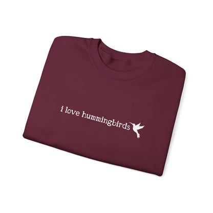 I Love Hummingbirds - Unisex Heavy Blend™ Crewneck Sweatshirt