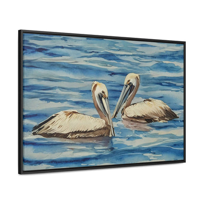 Serene Pelican Canvas Wrap - Coastal Wall Art for Beach Lovers