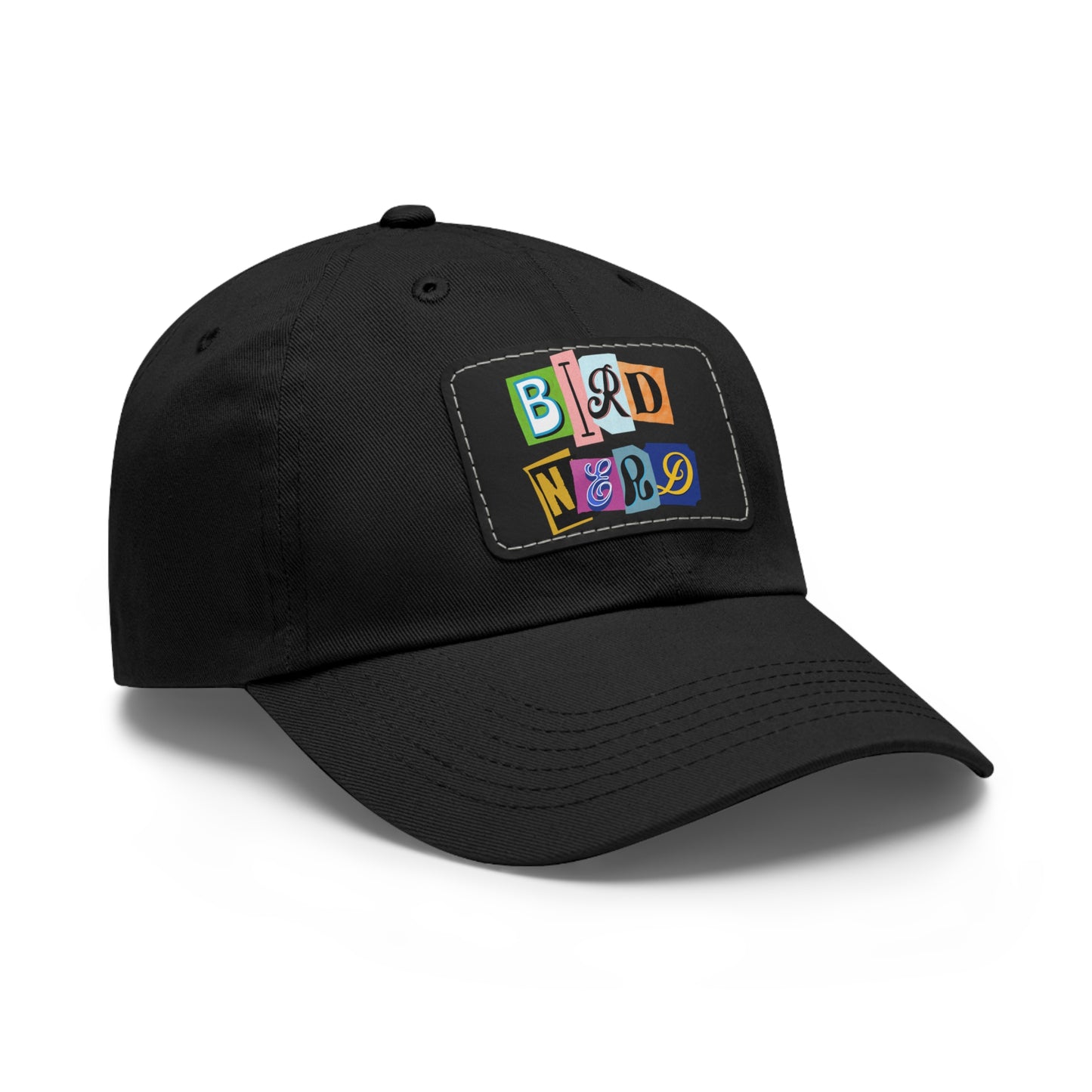 The Nerdy Birder - Bird Nerd Dad Hat with Leather Patch, Casual Cap for Bird Lovers, Unique Gift for Birdwatching, Outdoor Adventure Hat, Unisex