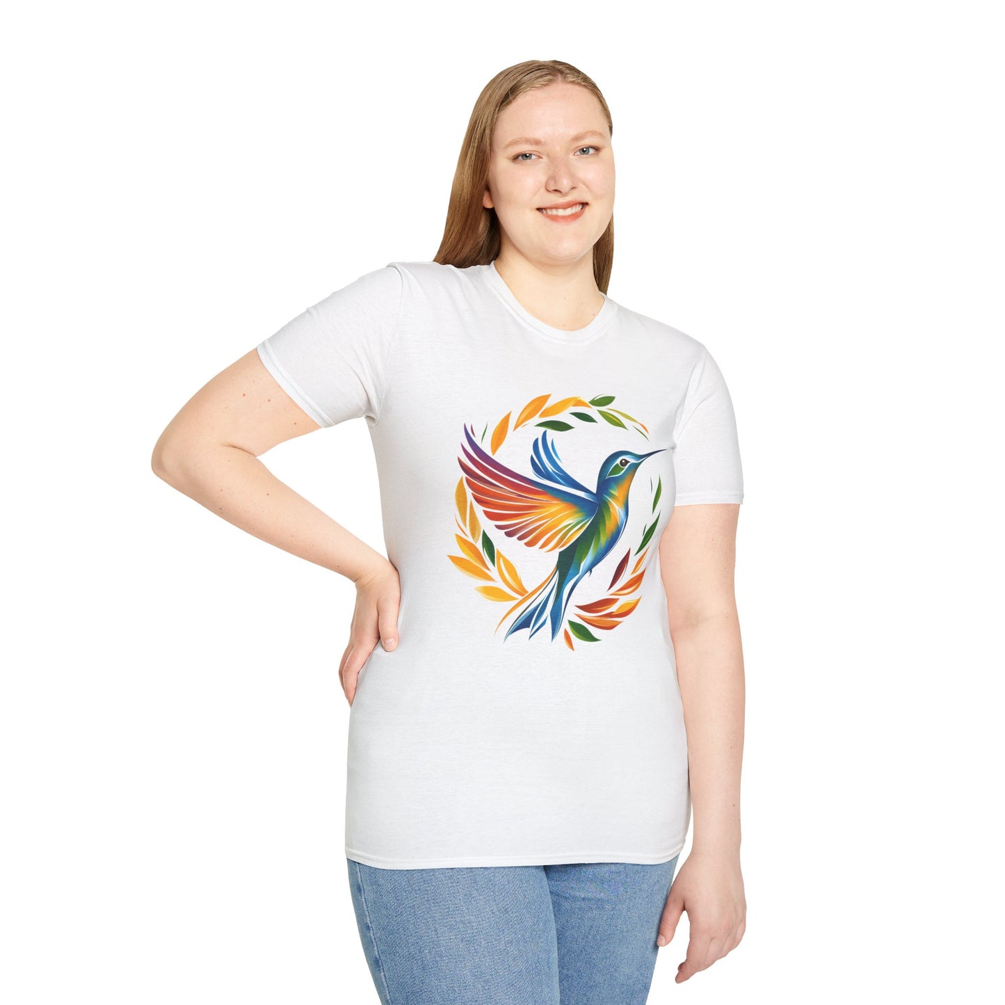 Hummingbird Rainbow Softstyle T-Shirt