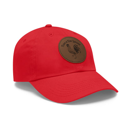 The Nerdy Birder - "Fluent in Fowl Language"  Dad Hat, Leather Patch Cap, Perfect Gift for Dads, Nature Lovers, Casual Style Cap, Summer Accessories