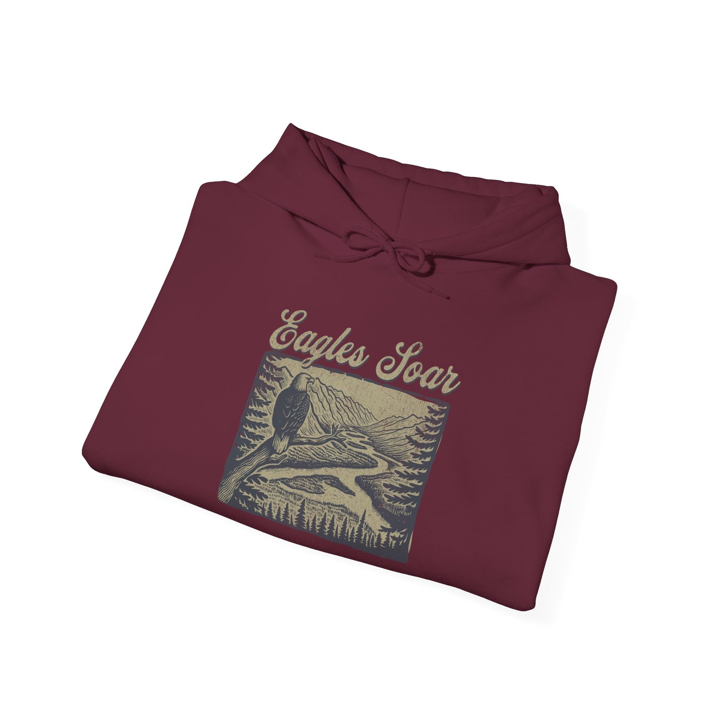 Eagle Soars Unisex Hoodie - Cozy Sweatshirt for Nature Lovers