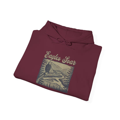 Eagle Soars Unisex Hoodie - Cozy Sweatshirt for Nature Lovers