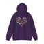 Bird Heart Unisex Hoodie Back Design - Cozy Sweatshirt for Nature Lovers