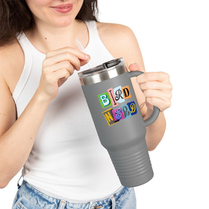 The Nerdy Birder Bird Nerd Insulated Travel Mug, 40oz