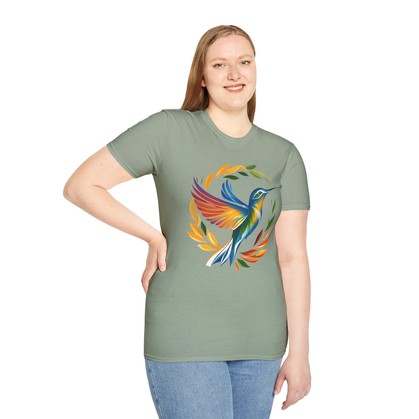 Hummingbird Rainbow Softstyle T-Shirt