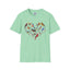 Bird Heart Unisex Softstyle T-Shirt - Heart Design