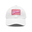 Pink Birder Hat with Leather Patch