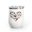 Bird Heart Wine Tumbler- 12oz Insulated Cup for Nature Lovers