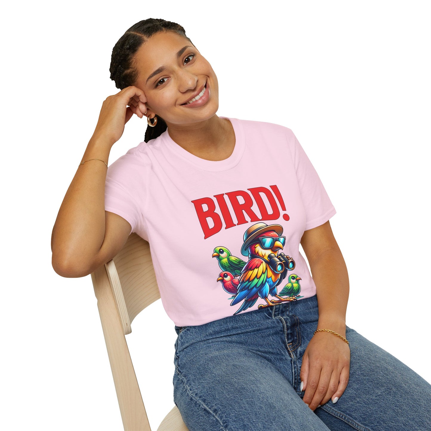 Colorful BIRD! Unisex Softstyle T-Shirt