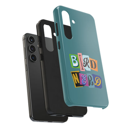 The Nerdy Birder - Bird Nerd Tough Phone Cover for Bird Lovers, Unique Gift for Wildlife Enthusiasts