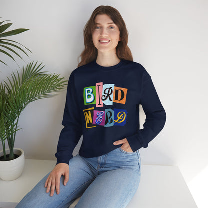 Bird Nerd Crewneck Sweatshirt - Fun Casual Wear for Bird Lovers
