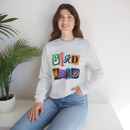 Bird Nerd Crewneck Sweatshirt - Fun Casual Wear for Bird Lovers