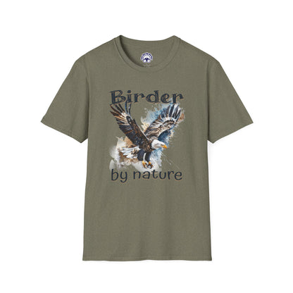 Eagle Birder By Nature Birdwatching Enthusiast Unisex Softstyle T-Shirt