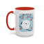 Cute Bird & Cherry Blossom Accent Coffee Mug - 11oz & 15oz