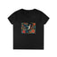 Hummingbird Blooms Ladies' V-Neck T-Shirt