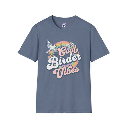 Cool Birder Vibes Unisex Softstyle T-Shirt | Perfect for Bird Lovers and Nature Enthusiasts