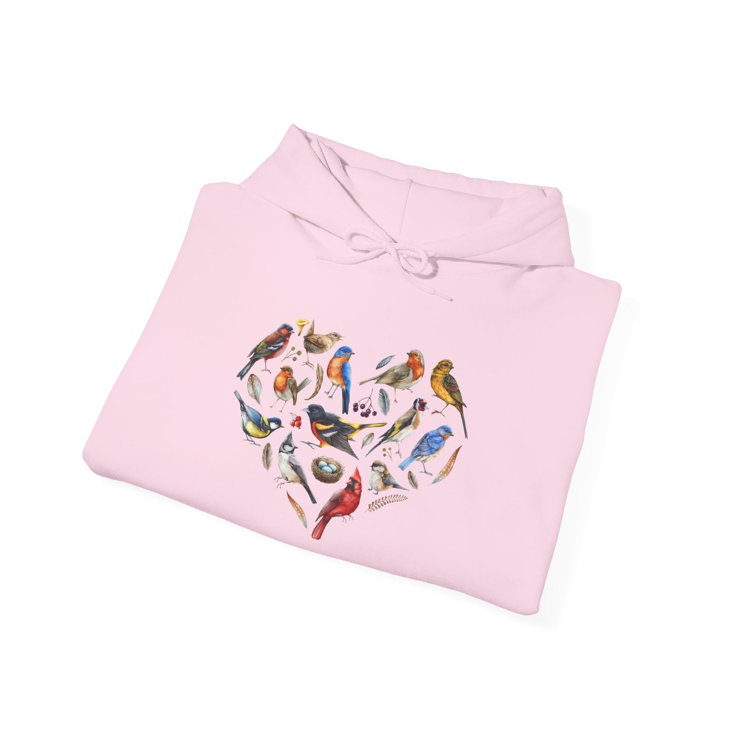 Bird Heart Unisex Hoodie - Cozy Sweatshirt for Nature Lovers