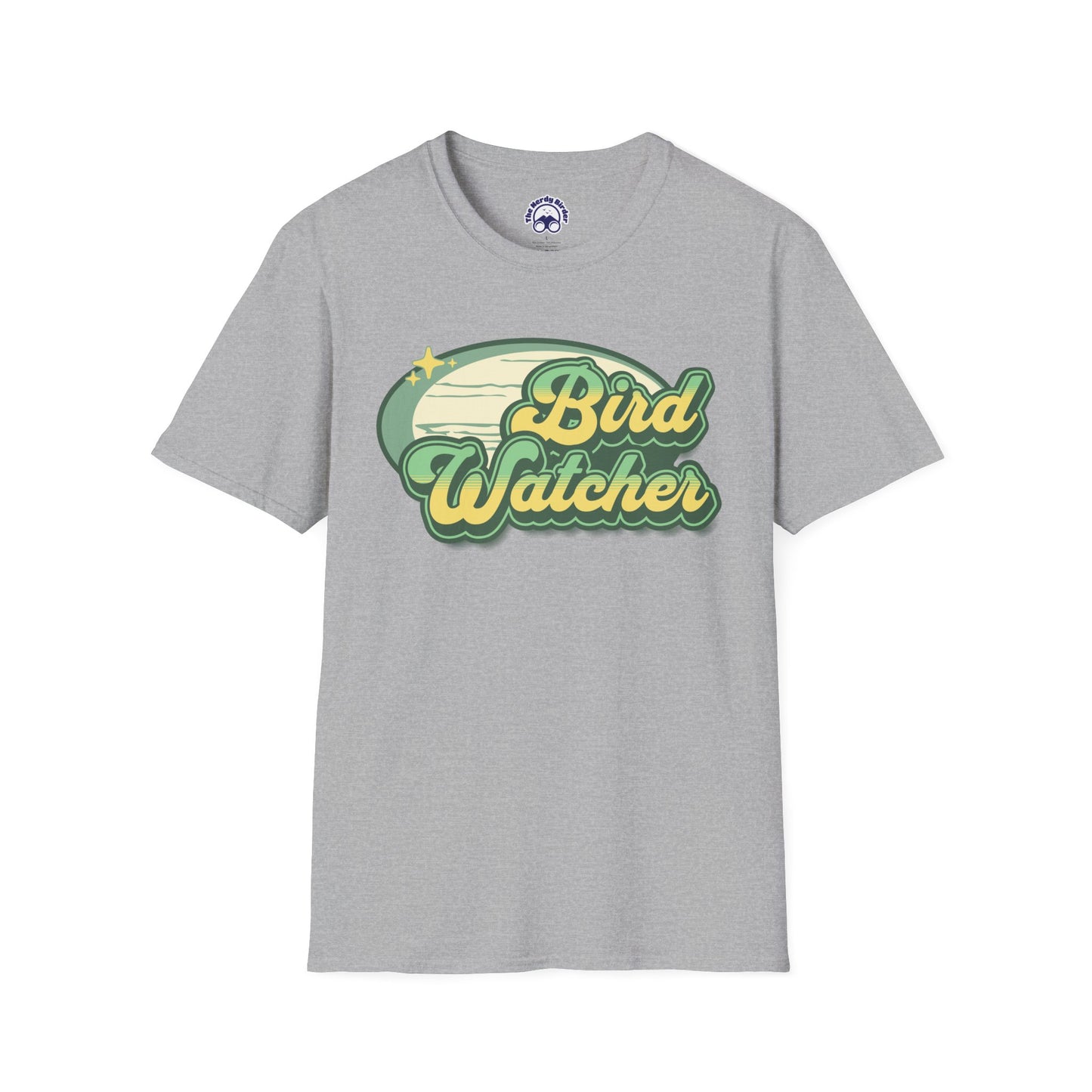Bird Watcher Unisex Softstyle T-Shirt - Retro Vibe Tee for Casual Wear