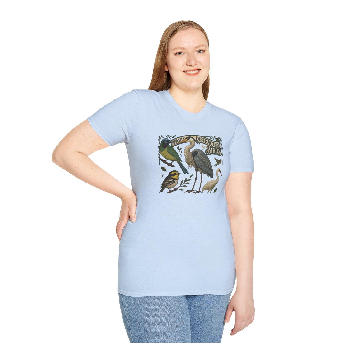 Easily Distracted by Texas Birds Graphic T-Shirt
