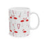 Holiday Flamingo Ceramic Mug – Fun 11oz & 15oz Coffee Cup with Candy Canes Design