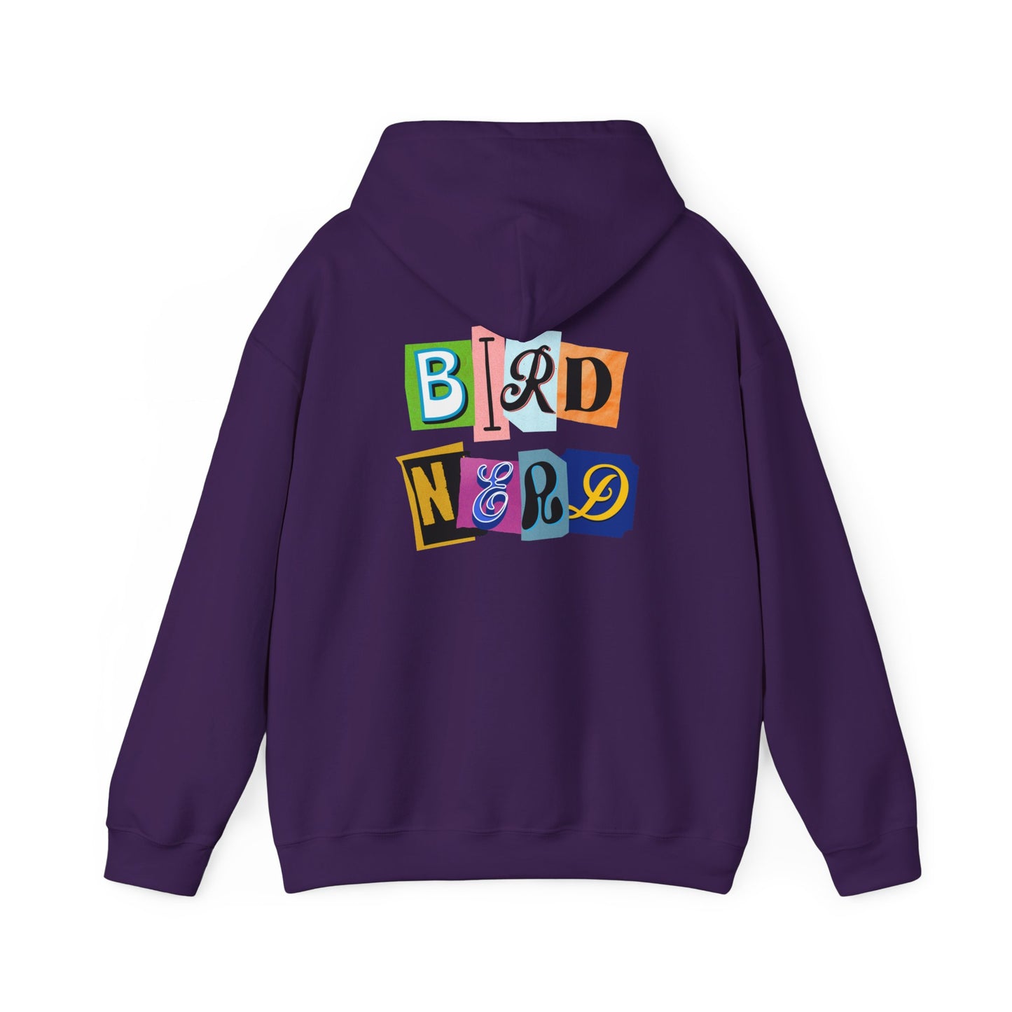 The Nerdy Birder - "Bird Nerd" Back Design Unisex Hoodie - Cozy Sweatshirt for Nature Lovers
