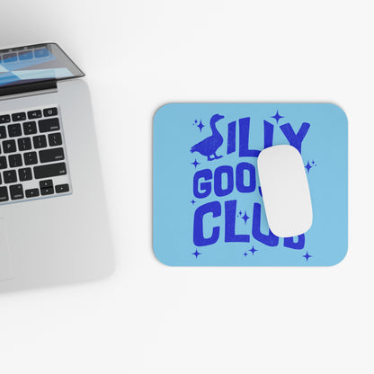 Silly Goose Club Mouse Pad, Fun Gaming Studio Accessory, Office Desk Decor, Quirky Gift for Friends, Cute Animal Lover Gift