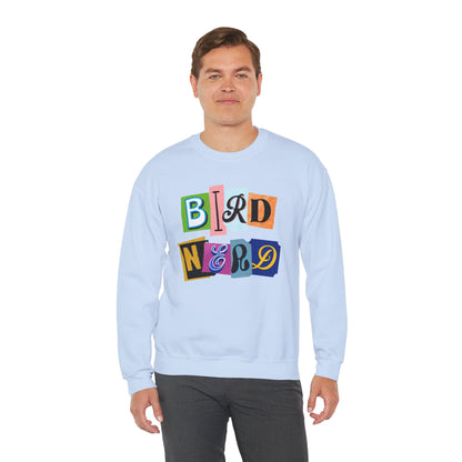 Bird Nerd Crewneck Sweatshirt - Fun Casual Wear for Bird Lovers