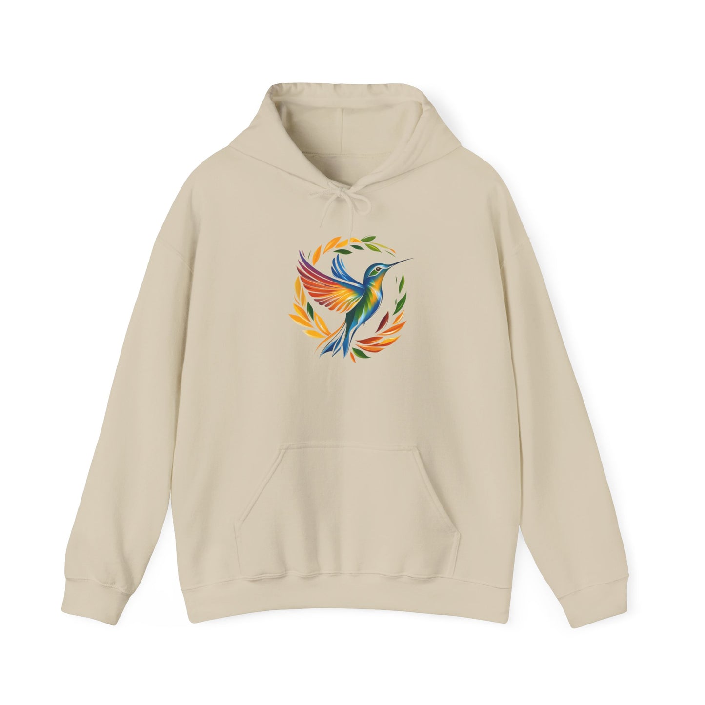 Hummingbird Rainbow Hoodie - Cozy Sweatshirt for Nature Lovers