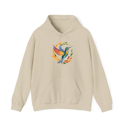 Hummingbird Rainbow Hoodie - Cozy Sweatshirt for Nature Lovers