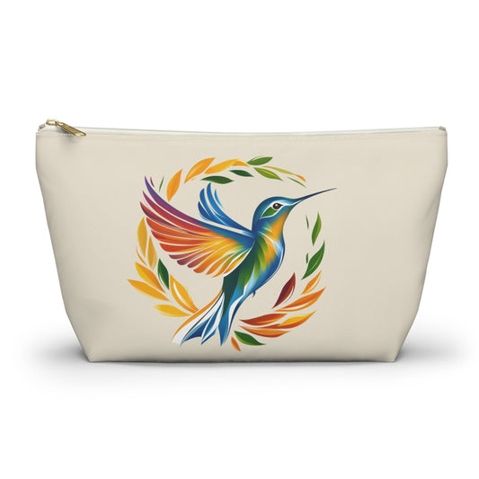 Hummingbird Rainbow Accessory Pouch Natural