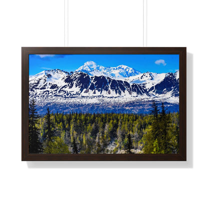 Mountain Landscape Framed Poster, Scenic Wall Art, Nature Decor, Gift for Outdoor Lovers, Home Office Artwork, Nature