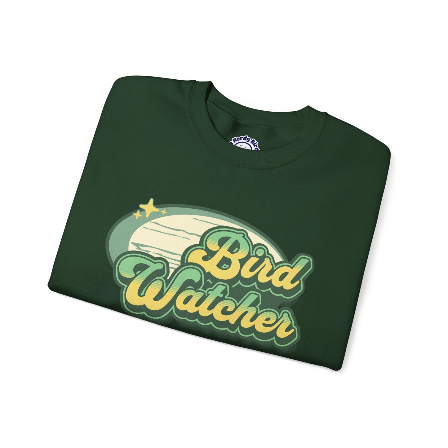Bird Watcher Graphic Unisex Crewneck Sweatshirt