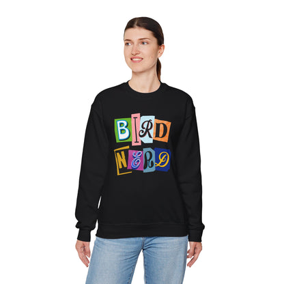 Bird Nerd Crewneck Sweatshirt - Fun Casual Wear for Bird Lovers