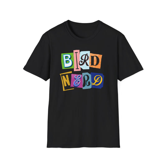 Bird Nerd Unisex Softstyle T-Shirt - Fun & Quirky Tee