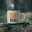 Peace Lover Birds Enamel Camping Mug - Nature Lover Gift, Outdoor Adventure Drinkware