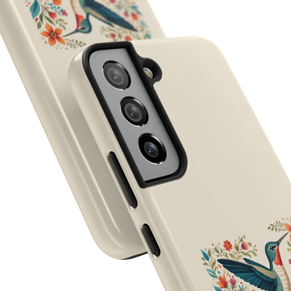 Hummingbird in Bloom Tough Phone Cases
