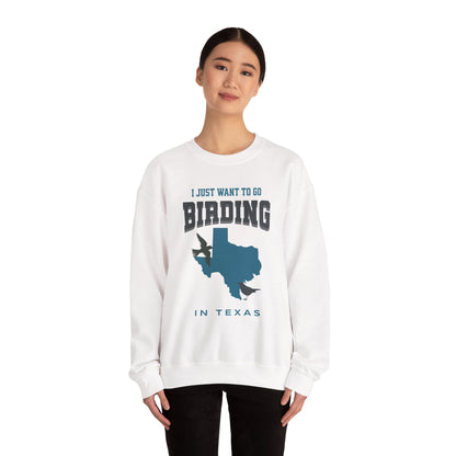 Birding in Texas Crewneck Sweatshirt - Unisex Heavy Blend