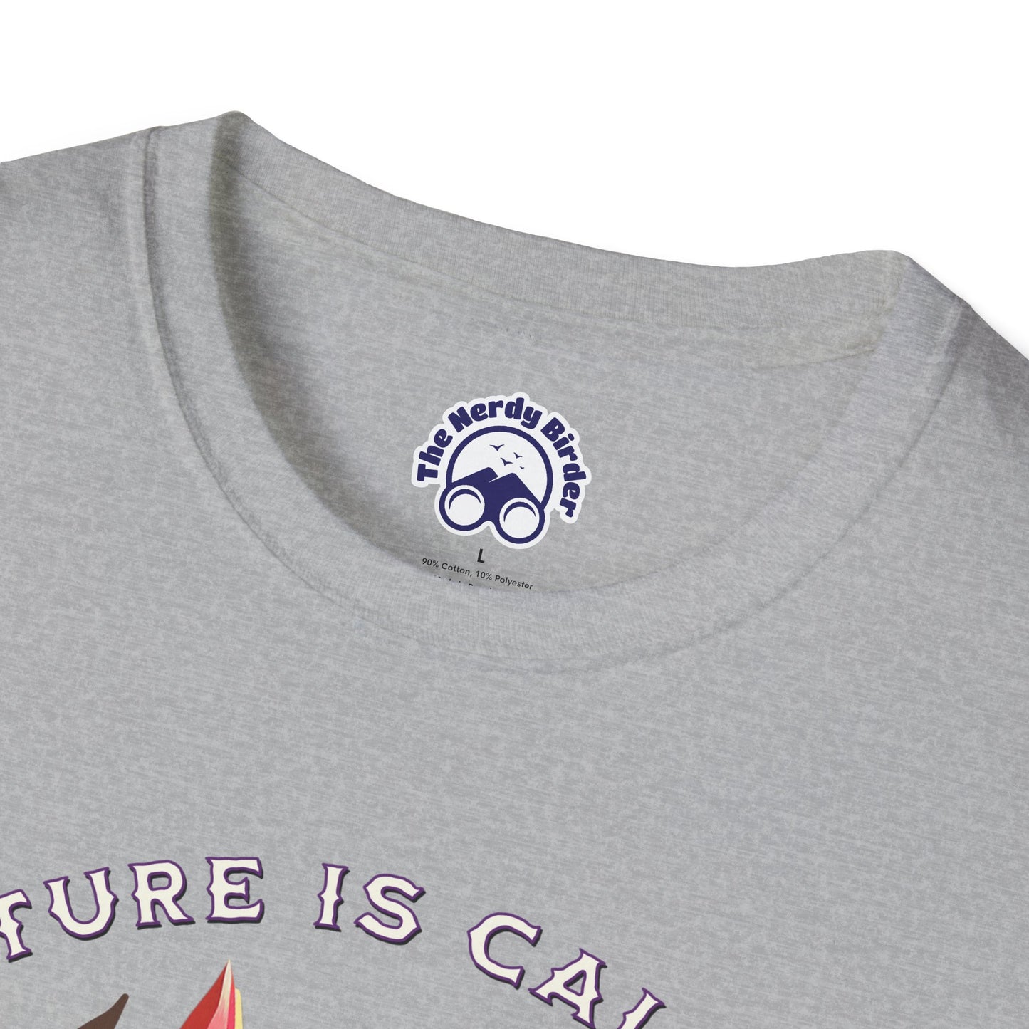 Nature Is Calling Birding Unisex Softstyle T-Shirt