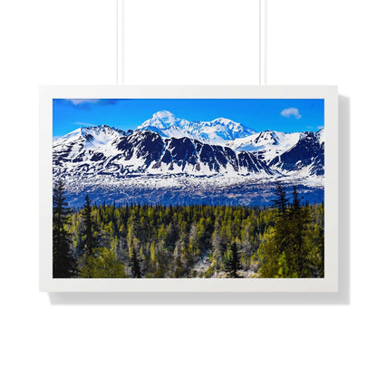 Mountain Landscape Framed Poster, Scenic Wall Art, Nature Decor, Gift for Outdoor Lovers, Home Office Artwork, Nature