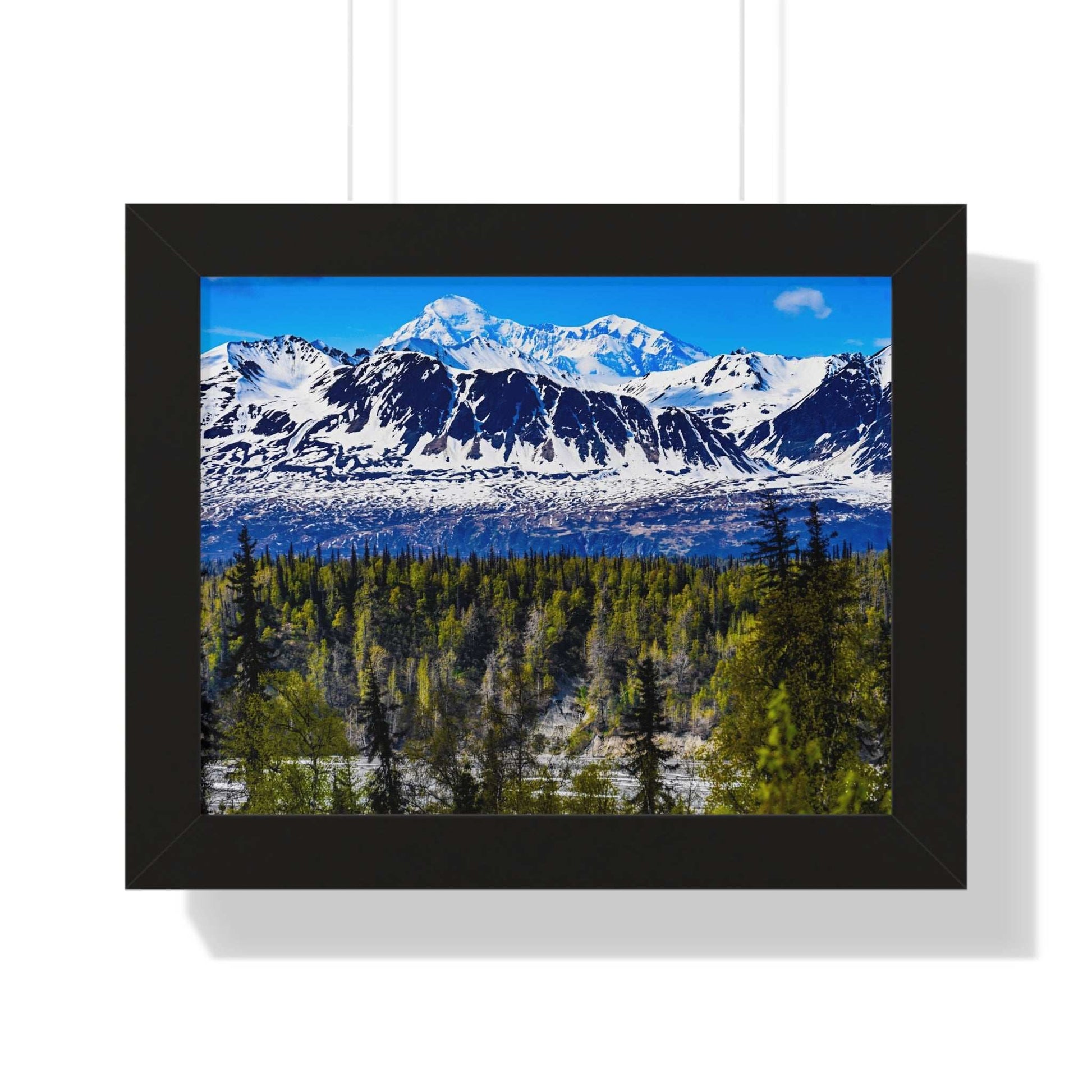 Mountain Landscape Framed Poster, Scenic Wall Art, Nature Decor, Gift for Outdoor Lovers, Home Office Artwork, Nature