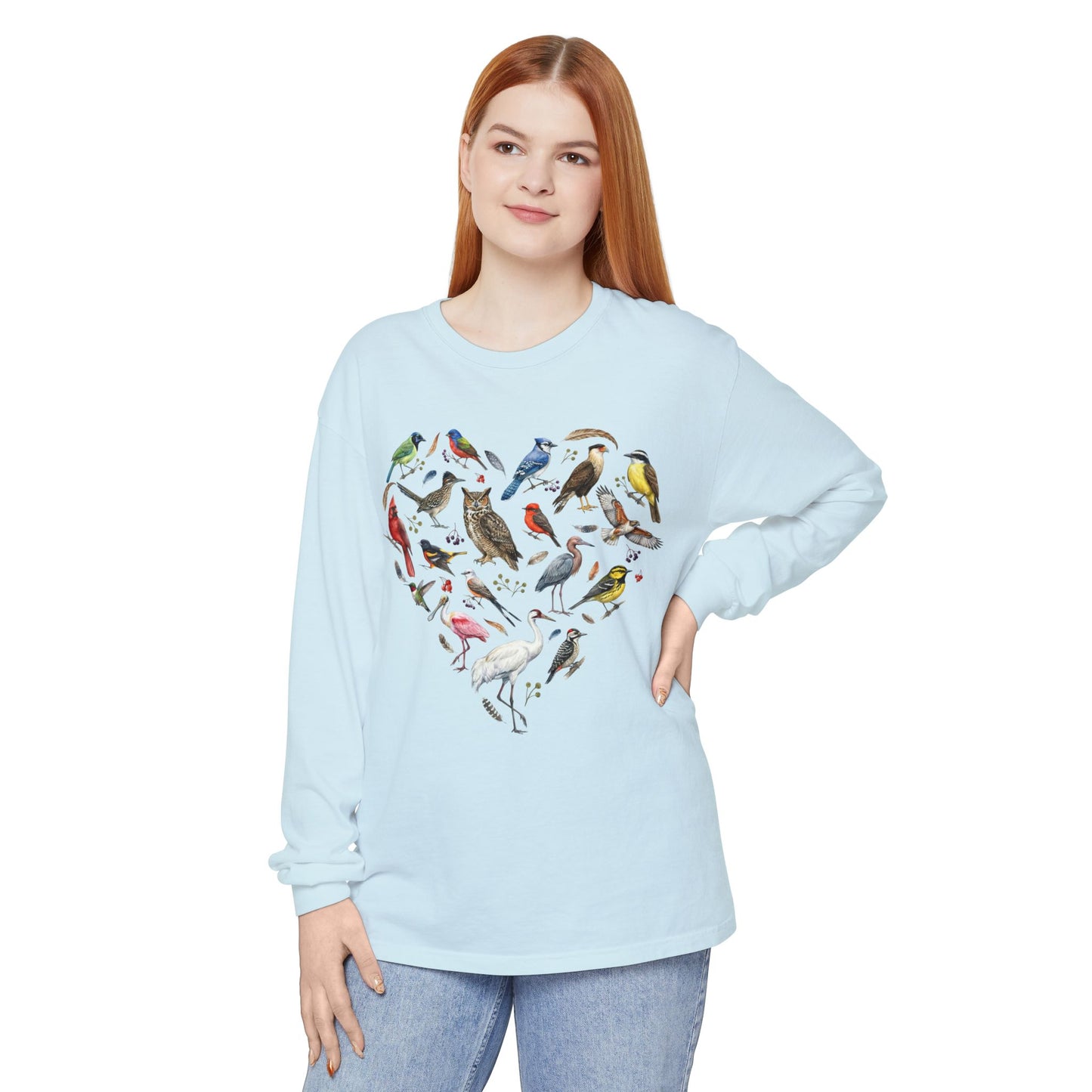 Heart of Texas Birds Long Sleeve Tee