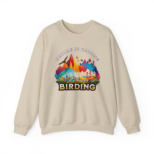 Nature is Calling Birding Sweatshirt | Unisex Heavy Blend™ Crewneck for Outdoor Lovers