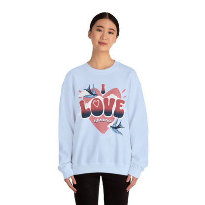 I Love Birding Unisex Heavy Blend™ Crewneck Sweatshirt