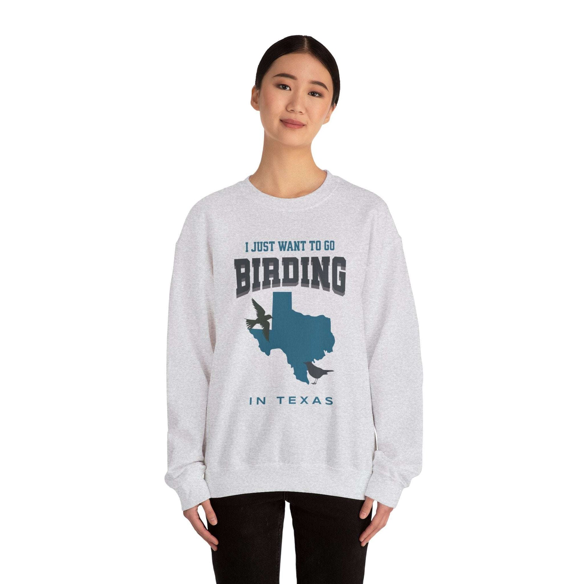 Birding in Texas Crewneck Sweatshirt - Unisex Heavy Blend